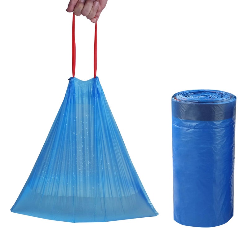 Fiazony Fiaze Drawstring Trash Bags, 6 Gallon, 200 Counts (Blue) - Image 4